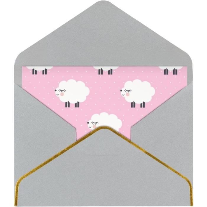 50 PCS Enveloppe Blanche Enveloppes De Mariage D'invitation Vierges