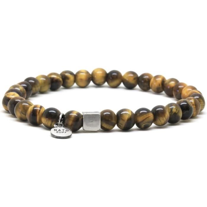 Bracelet Bronzite Naturelle - Pierre Apaisante - Bijou Bien-être Femme Ou Homme