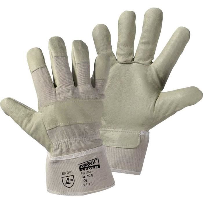 KINCO 1938KWP-XL Gants en peau de porc haute visibilité pour