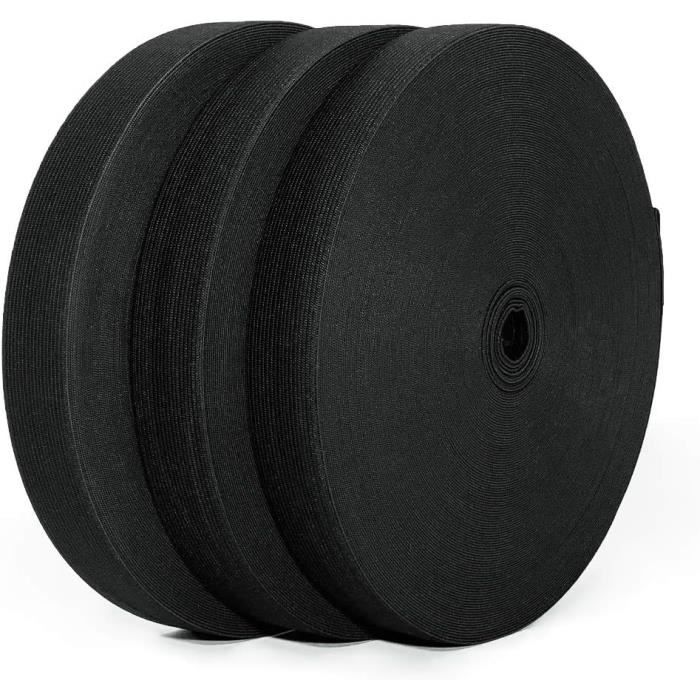 Bande élastique 8/10cm bande élastique plate pour la couture, Bleu marine, Largeur de 8cm de longueur 1Mètre