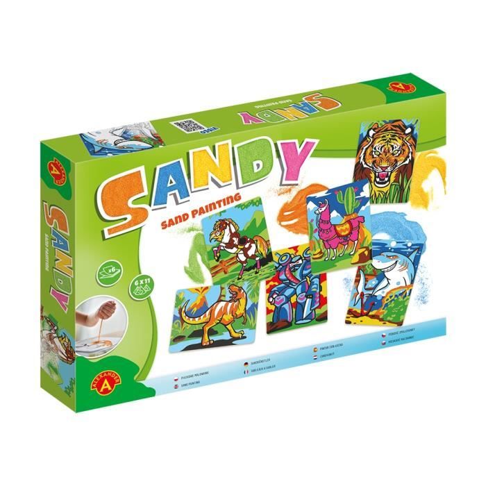 Kit dimages à colorier - Alexander Toys - Sandy Sand Painting Big Box - Enfant - Garçon/Fille