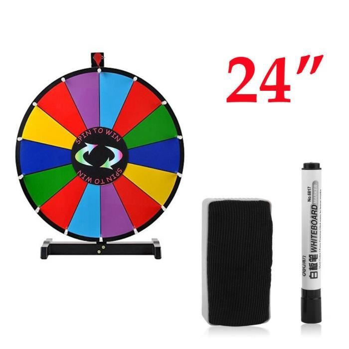 Hojalis Roue De La Fortune, 30cm Prize Wheel, Roue De Loterie, Roue De Fortune Avec Gomme Et Marqueur, 10 Emplacements Roue De Prix (10 Emplacements