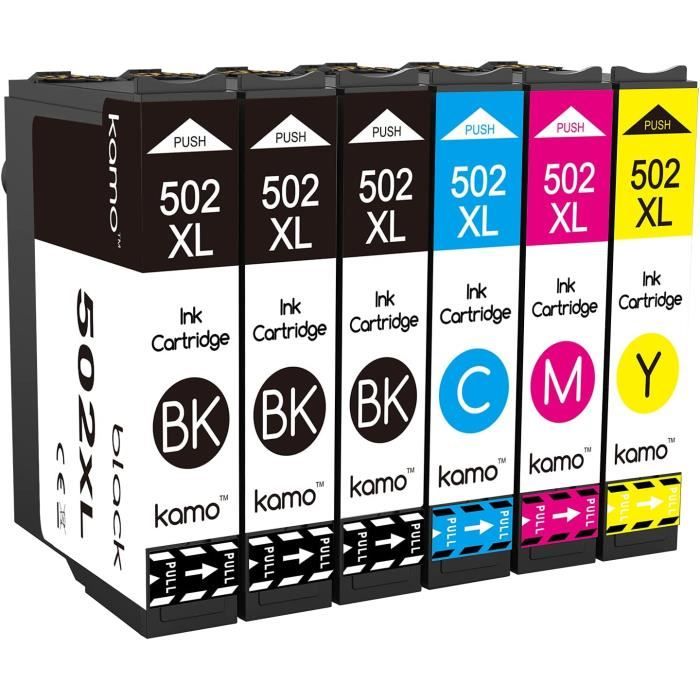 Cartridgeify 502 XL Cartouche Compatible avec Epson 502 502XL Cartouches  d'encre