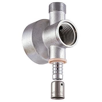 Raccord PER à Sertir - NT NOYON & THIEBAULT - Applique jupe haute Ø16 - Femelle 15x21 - Mâle 12x17 - Eau Potable