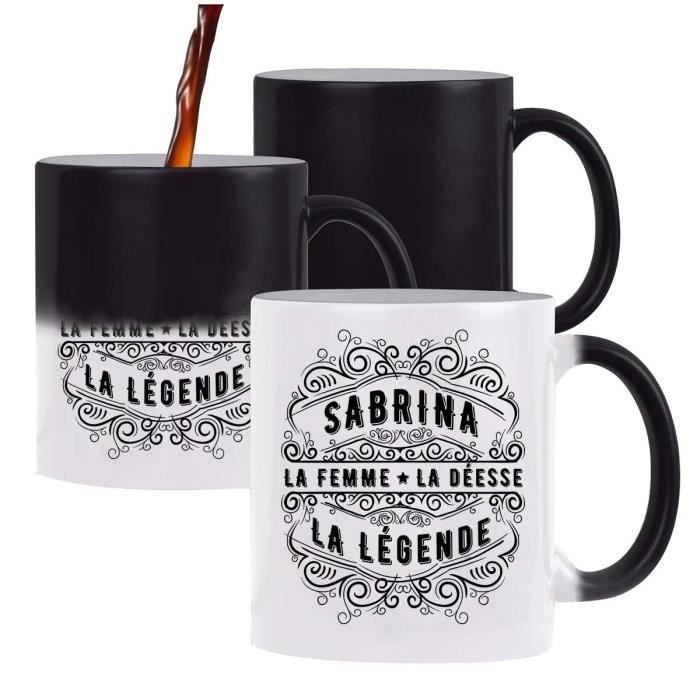 Mug blanc Maud rébus – La femme, la reine, la légende