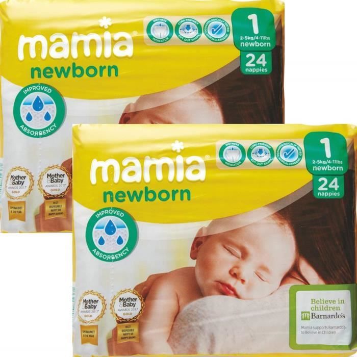 MAMIA Couches premium Newborn, taille 1