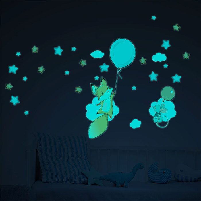 2 Autocollants Phosphorescents Safirmes - Ronds 4.5 Cm, Lumineux La Nuit - Neuf Fabriqué En France