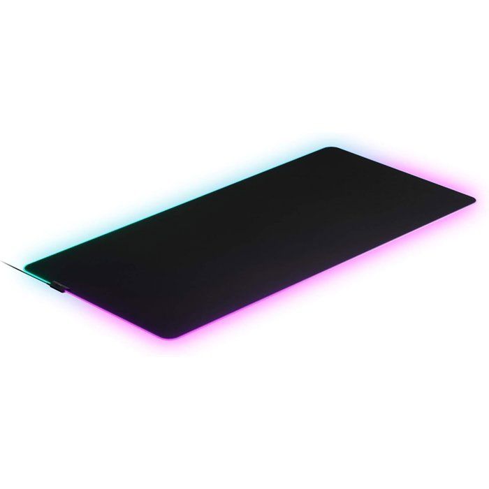 Tapis de souris gaming - STEELSERIES - QcK Prism Cloth 3XL - RGB - Noir