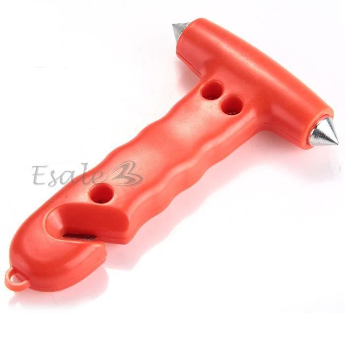 2 Pièces Marteau De Sécurité Pour Voiture,Brise Vitre Coupe Ceinture2 En 1 Coupe Ceinture Brise Vitr Avec Soclepour Voiture Outil Devasion Durgence Noir Rouge 88990918