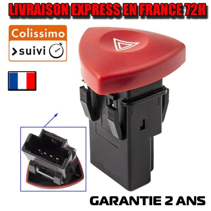 Bouton de warning pour Renault Laguna Trafic 2 Espace 4 detresse Feu  commande - Cdiscount Auto