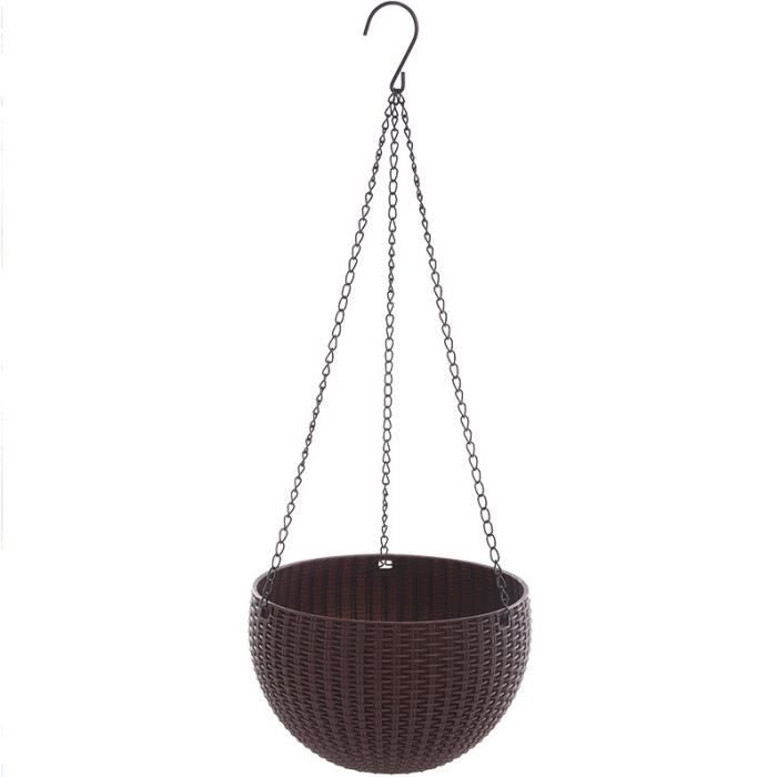 Pots Suspendus En Paille Tressée – Lot De 3 | Pour Plantes D'intérieur Et Balcon | Décoration Murale Résistante Aux Intempéries