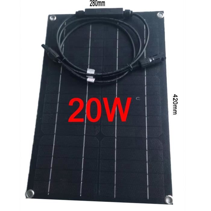 Panneau Solaire Flexible 100W ETFE Monocristallin - Portable Pour Camping-Car, Bateau, Balcon