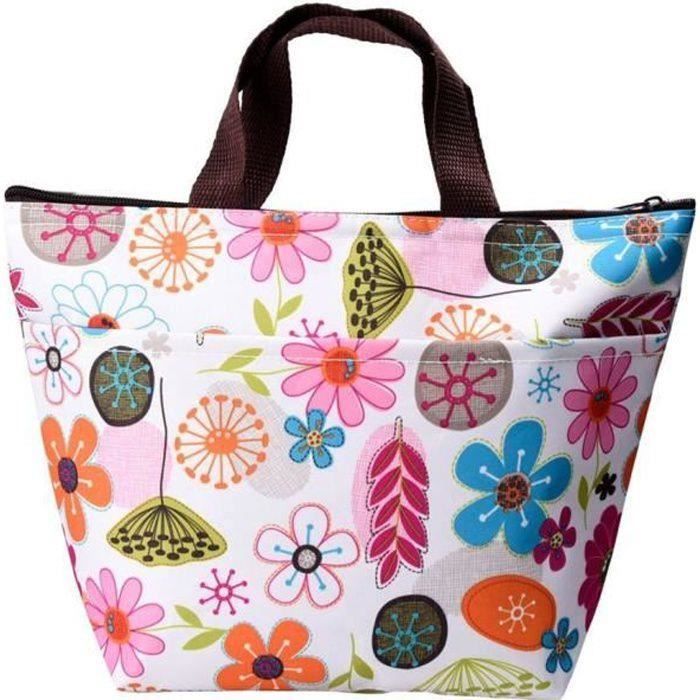 Sac Déjeuner Isotherme Portable Avec Boîte à Couverts - étanche, Isolation Thermique - Dimensions 18x13,5 Cm - Gris - Pour Bureau, école, Pique-nique