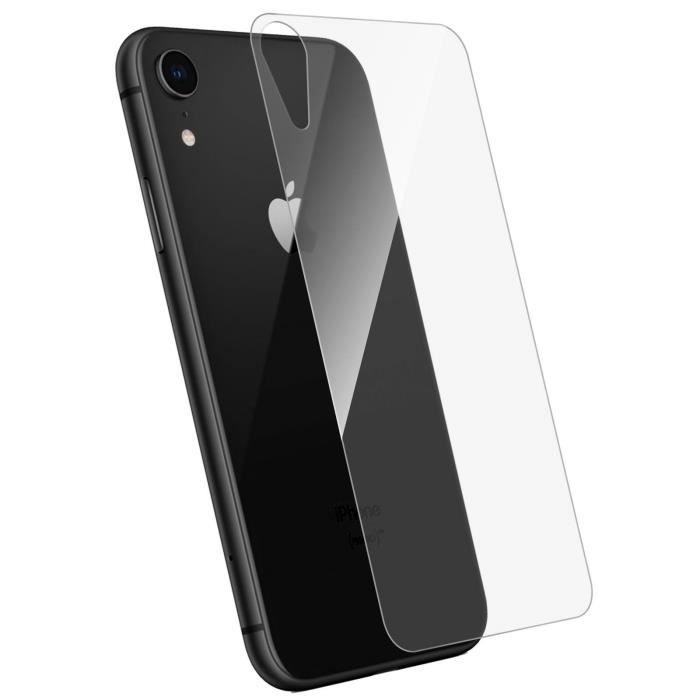 Film Arrière iPhone XR Protection 2.5D Verre trempé 9H Transparent -  Cdiscount Téléphonie