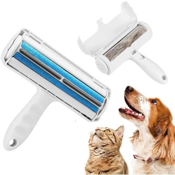 Meilleurs prix pour Brosse Anti Poils Chat Chien, Brosse Ramasse Enlève, Magique Réutilisable, Rouleau à Poils d'animaux, Épilateur