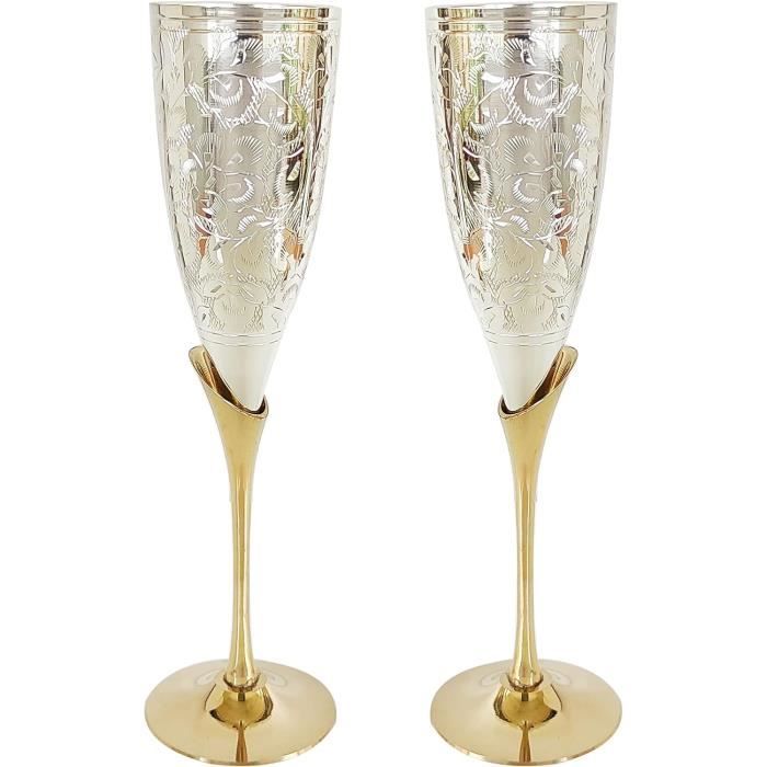 Lot De 2 Verres à Vin Artisanaux – Faits Main – Neufs