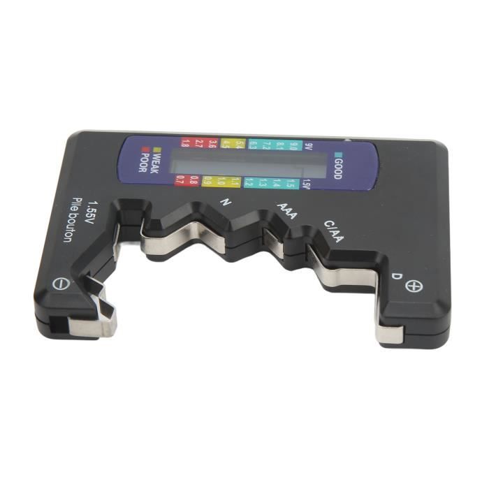 Testeur De Capacité De Batterie Numérique Avec Écran LCD - Pour Piles D C AA AAA N 1.5V (Noir)