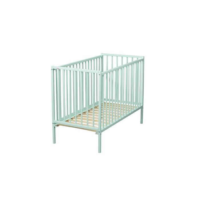 Lit Bebe Unisexe 2 Hauteurs Reglable Avec Sommier 60 X 1 Cdiscount Puericulture Eveil Bebe