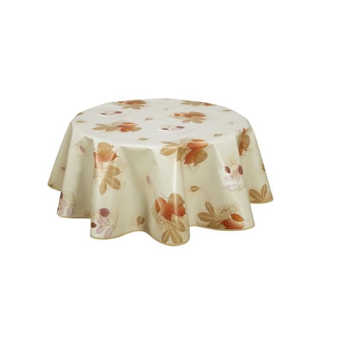 Nappe En Toile Cirée Lavable Motif Campagne Gris Vieilli - Dimensions 180x140 Cm - Imperméable Et Facile à Nettoyer - 4