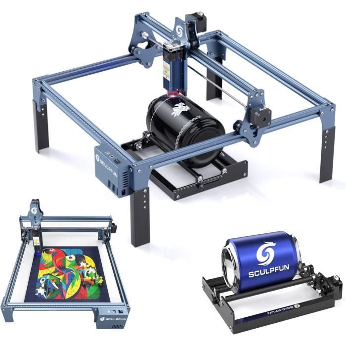Graved Machine Machine de gravure laser - SCULPFUN - S9 - 5W - faisceau ultra-fin 0,06 ...