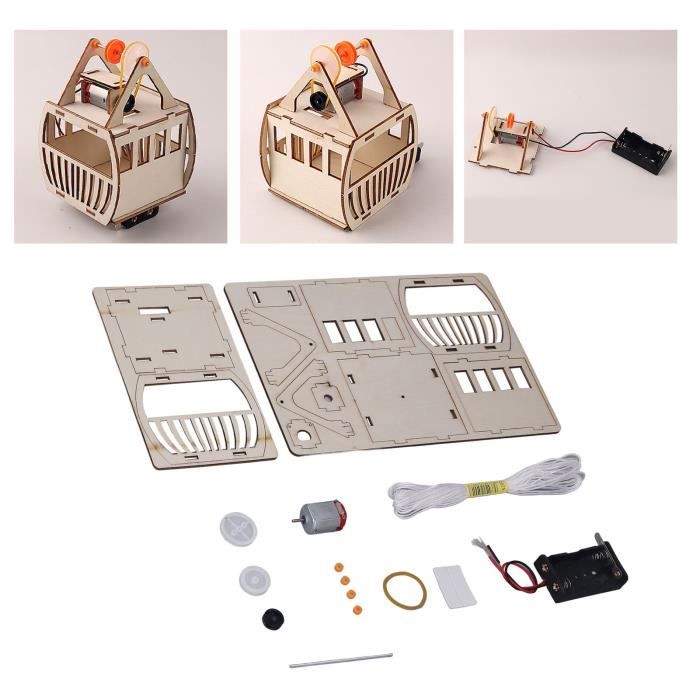 Kit Scientifique En Bois - Voiture De Course à Construire Soi-même - 140x100x70 Mm