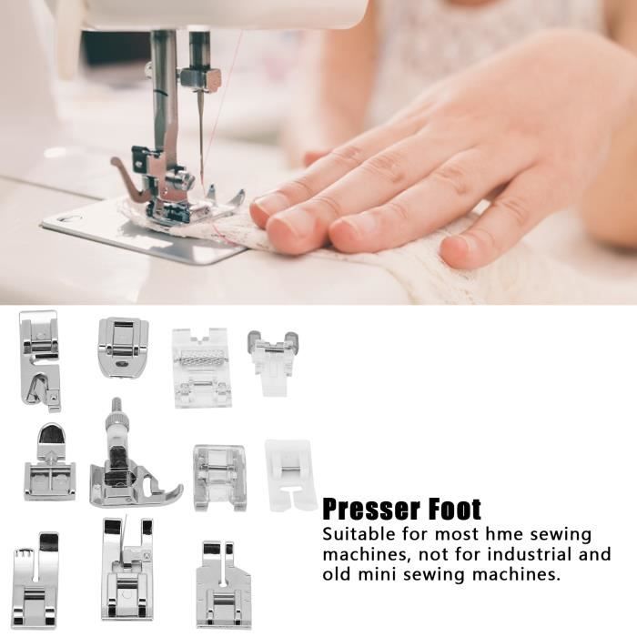 11 pièces pieds-de-biche de Machine à coudre domestique accessoires pour Brother / Elina Singer