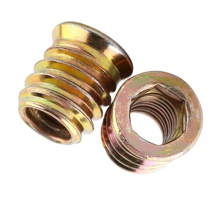 Raccord à Douille Hexagonale En Acier Carbone - Pour Fixation Et Insertion Filetée, Lot De Pièces