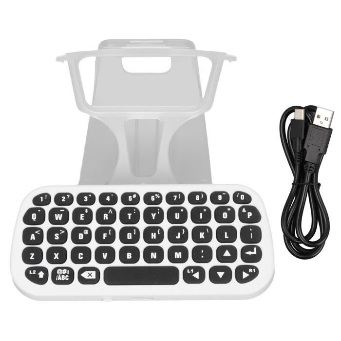 Pour clavier PS5 Clavier de manette PS5, clavier pour manette fil PS5 avec  indicateur LED, câble de charge et jeux pack - Cdiscount Informatique