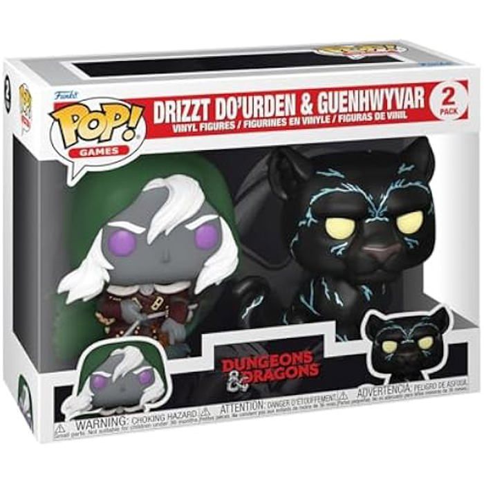 Figurine Funko Drizzt & Guenhwyvar 2 Pack Vinyle de Haute Qualité Cadeau D&D 95 cm