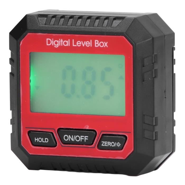 Inclinomètre Numérique, Fond Magnétique, Mesure de Retournement à 360 °, Plage 4x90 °, écran LCD HD, Rétro-éclairage Automatique, économie D'énergie, Léger, Portable, Compteur Inclinomètre Numérique, Fond Magnétique, Mesure de Retournement à 360 °, Plage 4x90 °, écran LCD HD, Rétro-éclairage Automatique, économie D'énergie, Léger, Portable, Compteur
