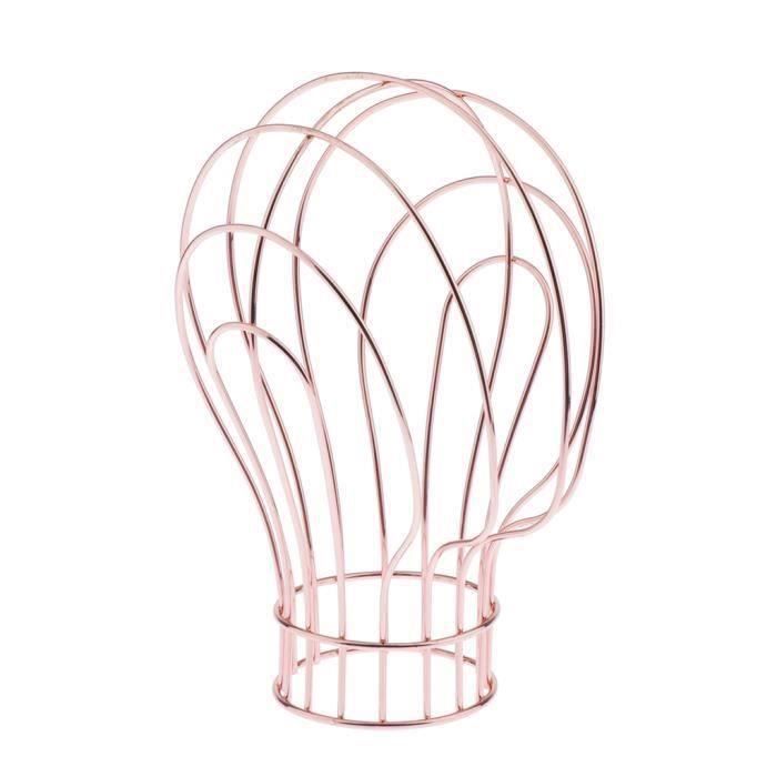 Cabilock - Présentoir à Chapeaux En Rotin, Support Tête Ronde Stable Pour Perruques Et Casquettes - Pour Maison Et Boutique