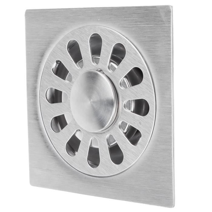 Siphon De Sol En Acier Inoxydable 304 Rond - Anti-refoulement Et Anti-odeurs - Pour Douche, Cuisine, Salle De Bain