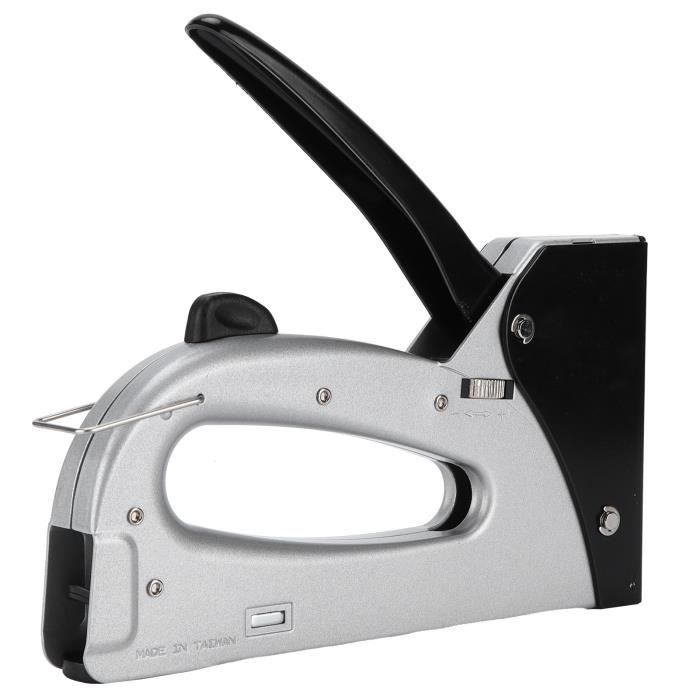 Agrafeuse Pistolet Brad Channel Lock 381829 – Heavy Duty, Bleue, En Métal, Costaude