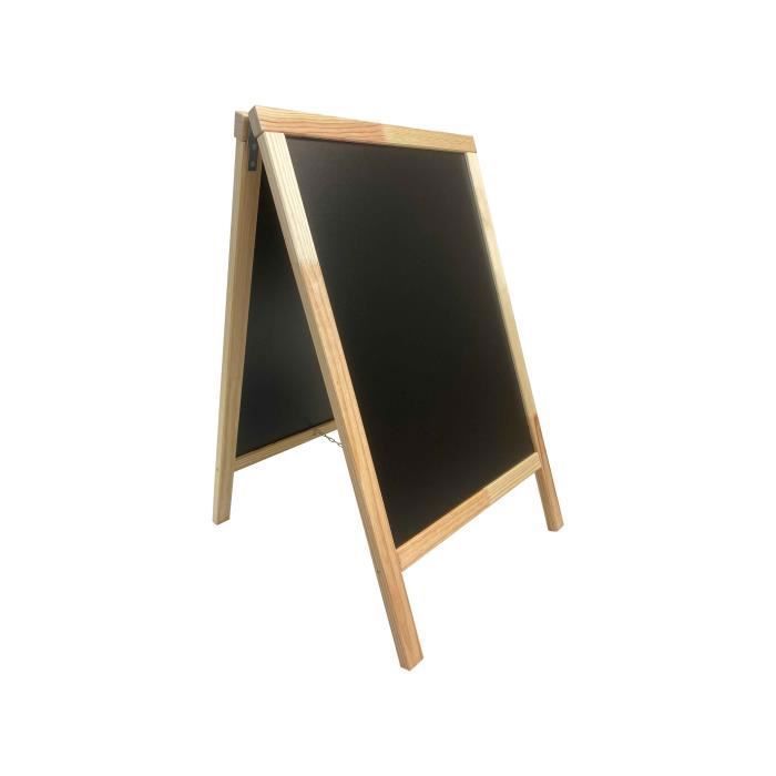 Tableau Noir Chevalet Stop Trottoir Bois Couleur Chocolat De Dimensions 127 X 75 Cm Craies De Trottoir