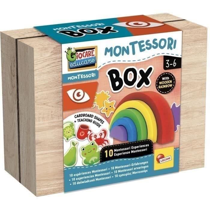 Jeu éducatif LISCIANI Montessori Box La vue Arc en ciel en bois Couleurs et vision Activités Montessori