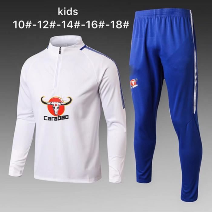 Survêtement Football Unisexe Enfant 3-13 Ans - Sweat à Capuche + Pantalon - Taille Asiatique (vérifier Guide) - Pour Sport, Loisirs