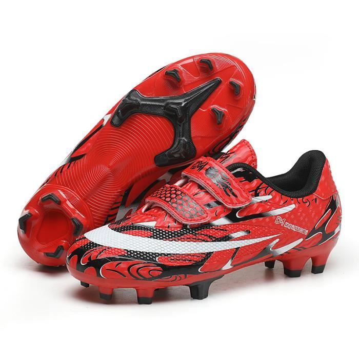 Chaussures De Football Enfants - Crampons Pour Garçons Et Filles, Contrôle Du Ballon, Semelle Antidérapante, Doublure Respirante