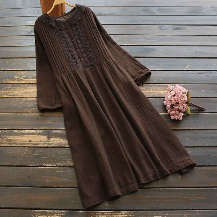 Combinaison Et Fond De Robe Vintage Dentelle – Taille 56, Crème