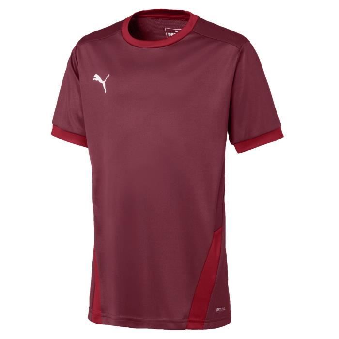Maillot enfant Puma Team Goal 23 rouge bordeaux rouge piment Cdiscount Sport