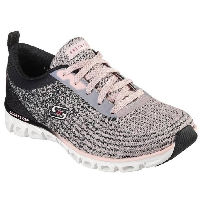 Skechers Baskets SKECHERS Glide Step Head Start Rose-Noir - Femme/Adulte