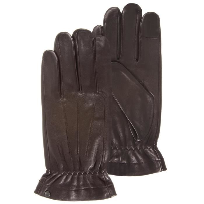 Gants MIA ZIA En Peau D'agneau Vert émeraude - Taille 7 - Doublure Soie Italie