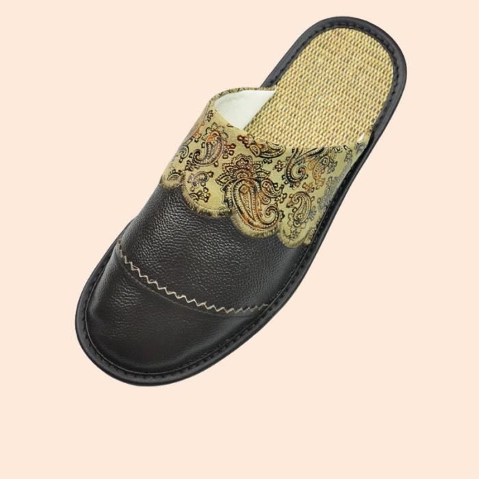 Mules Pour Femmes En Similicuir - Bout Pointu, Talons Plats, Confortables Pour Quotidien