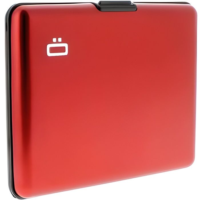 Gon BS Red Portefeuille Big Stockholm Wallet Aluminium Anodis Et PVC