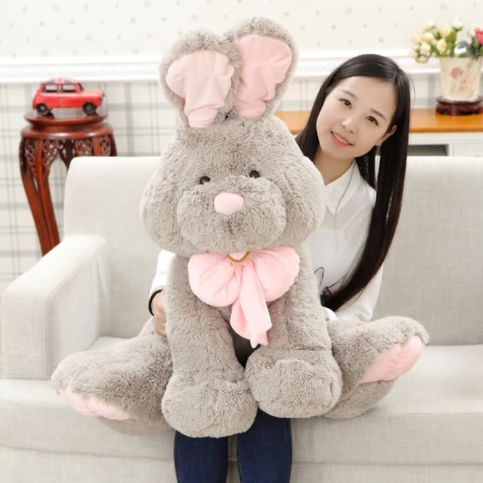 grand lapin peluche