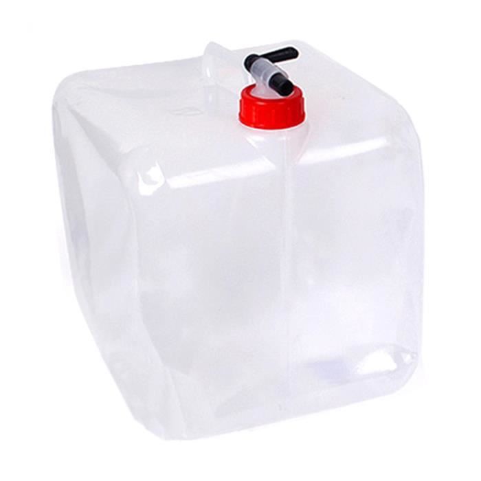 Réservoir D'eau Pliable 20L Avec Robinet – Pour Camping, Caravane, Stockage – PVC étanche