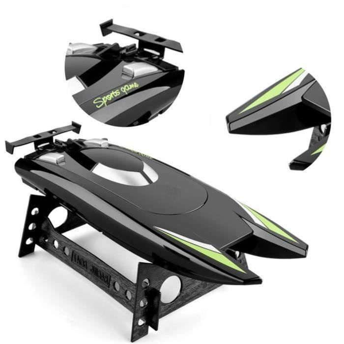 LYEAA Bateau Télécommandé 2,4 GHz Avec LED Colorées – Jouet Aquatique Été, Design Réaliste – Pour Lac Et Piscine – Dès 14 Ans