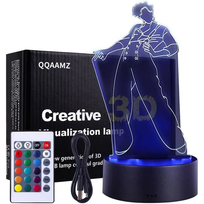 Lampe De Chevet Artisanale JUL - Abat-jour Serviettage, Pied Céramique - 25 Cm, E14, Max 60W