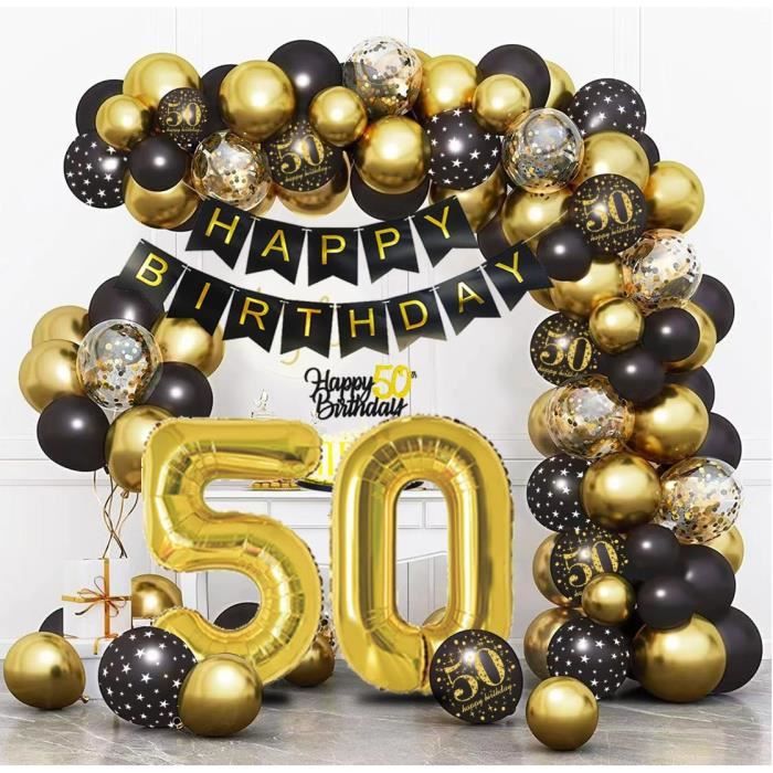 Set Déco Anniversaire Hot Wheels 5 Ans – 50 Pièces : Ballons Alu, Latex, Bannière, Décorations Gâteau – Garçon