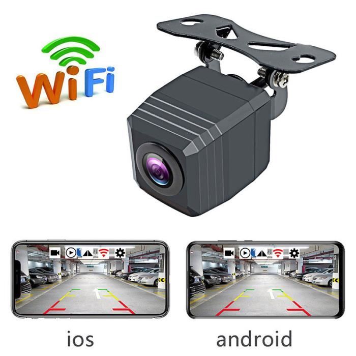 CaméRa de Vision ArrièRe de Voiture Sans Fil WIFI 150 DegréS WiFi CaméRa de  Recul Dash Cam HD Vision Nocturne Mini pour IPhone - Cdiscount Auto