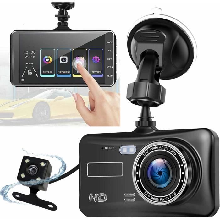Caméra De Tableau De Bord FHD 1080P – Grand Angle 170°, Vision Nocturne, Détection De Chocs, écran 2,4"